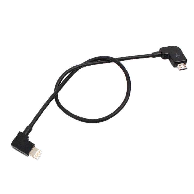 Conector de cable de datos de conversión de micro USB a 8 pines de 30 cm para control remoto DJI MAVIC PRO y SPARK y Mavic 2 Pro y Mavic 2 Zoom, iPhone, iPad, Micro USB to 8 Pin