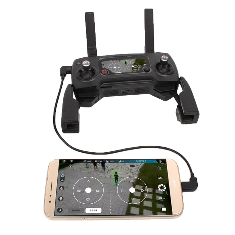 Conector de cable de datos de conversión Micro USB a Micro USB de 30 cm para control remoto DJI MAVIC PRO y SPARK, teléfonos inteligentes y tabletas, Micro USB to Micro USB