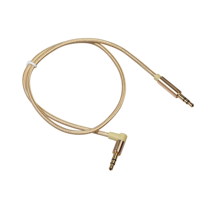 Cable de audio de codo AV01 macho a macho de 3,5 mm, longitud: 50 cm, 50cm