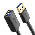 Ugreen 3m USB 3.0 macho a hembra Cable de extensión de transmisión de súper velocidad de sincronización de datos, Length: 3m