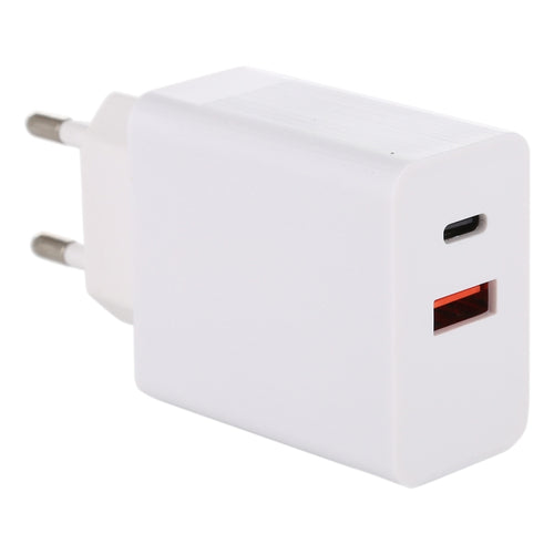 24W PD + QC3.0 Cargador rápido Adaptador de corriente Adaptador de enchufe Enchufe de la UE, 24W EU Plug