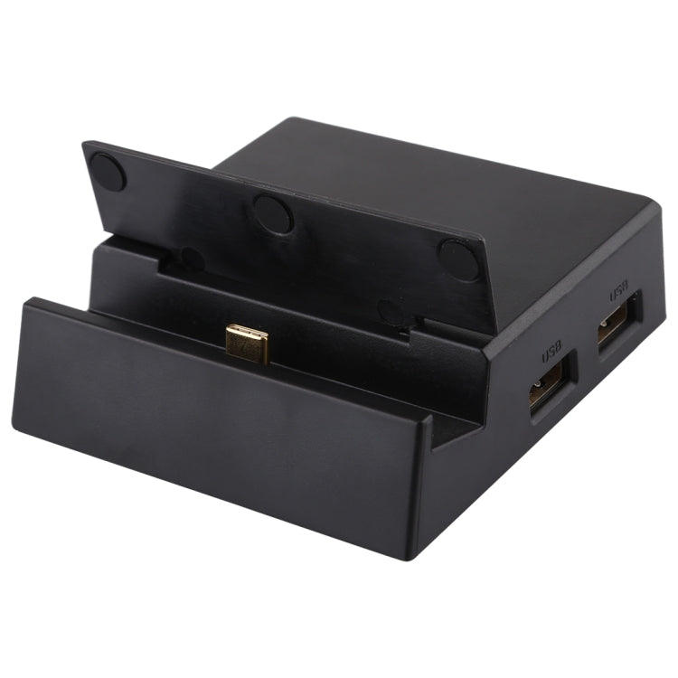 V105 USB-C / Type-C a USB 2.0 x 3 + USB-C / Type-C + HDMI + Puerto de audio + Lector de tarjetas SD / TF Soporte para teléfono multifunción Estación de acoplamiento HUB