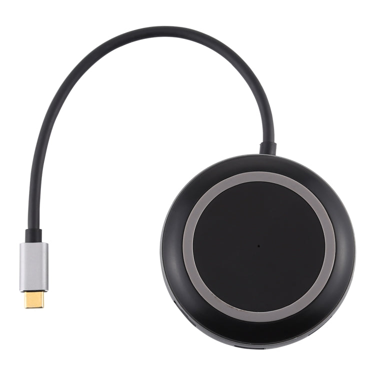USB-C / Type-C a USB 3.0 x 3 + USB-C / Type-C + HDMI + RJ45 + Lector de tarjetas SD / TF Adaptador HUB multifunción