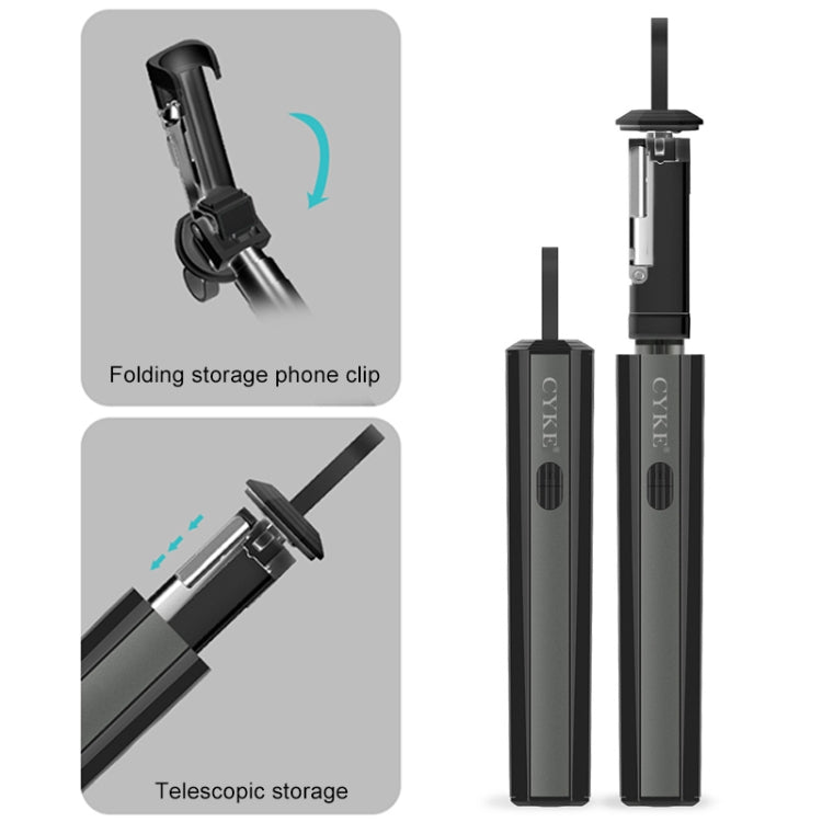CYKE P9 Universal Estirable Oculto De Una Pieza Inalámbrico Bluetooth Selfie Stick
