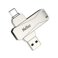 Netac U782C 128GB USB-C / Type-C + USB 3.0 Unidad flash de aleación de zinc con rotación de 360 grados OTG U Disk, 128GB