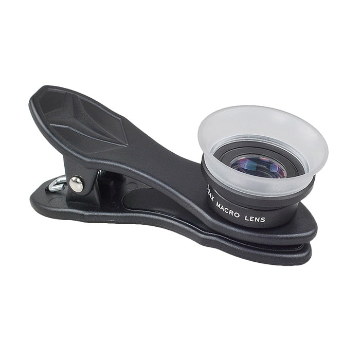 APEXEL APL-24X-H 2 en 1 Lente macro externa universal para teléfono móvil 12X y 24X con parasol