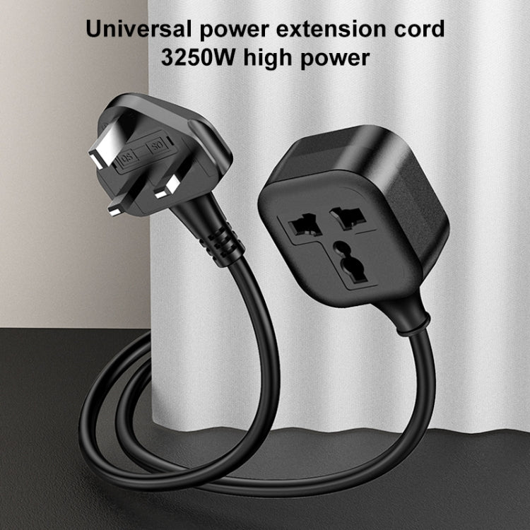 Yesido MC28 Cable de extensión de enchufe británico a enchufe de alimentación universal, longitud: 2 m, Length: 2m