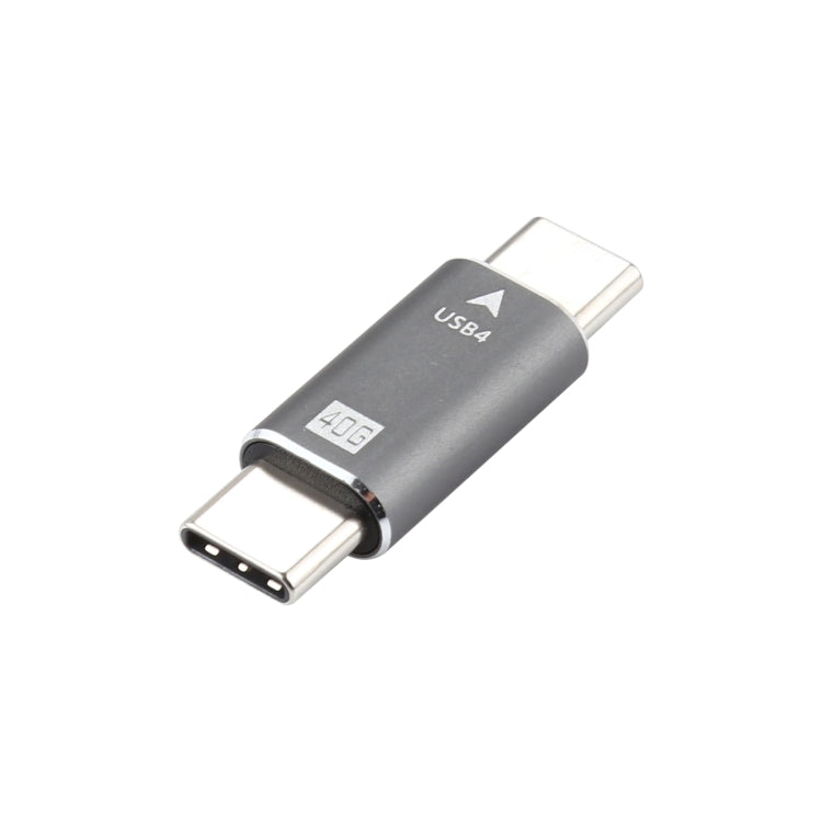 Convertidor de enchufe macho a macho USB-C / Type-C 4.0 Adaptador de sincronización de datos de 40 Gbps, Type-C Male to Type-C Male