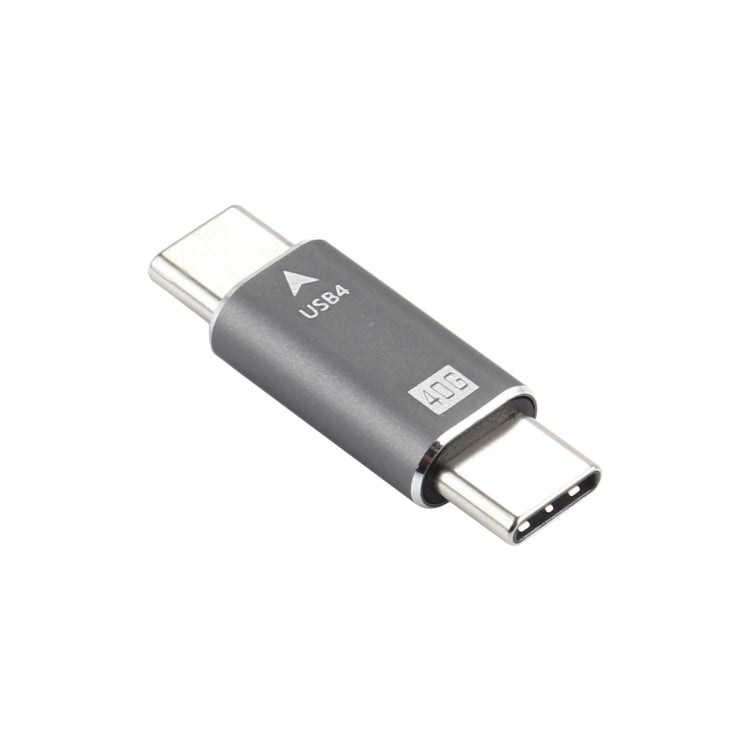 Convertidor de enchufe macho a macho USB-C / Type-C 4.0 Adaptador de sincronización de datos de 40 Gbps, Type-C Male to Type-C Male