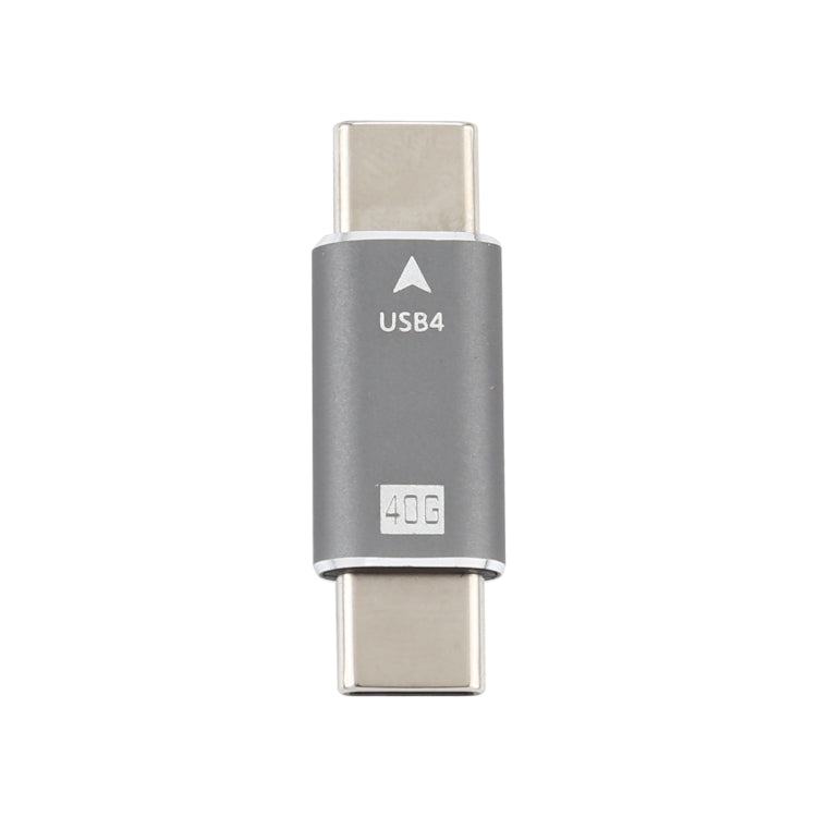 Convertidor de enchufe macho a macho USB-C / Type-C 4.0 Adaptador de sincronización de datos de 40 Gbps, Type-C Male to Type-C Male