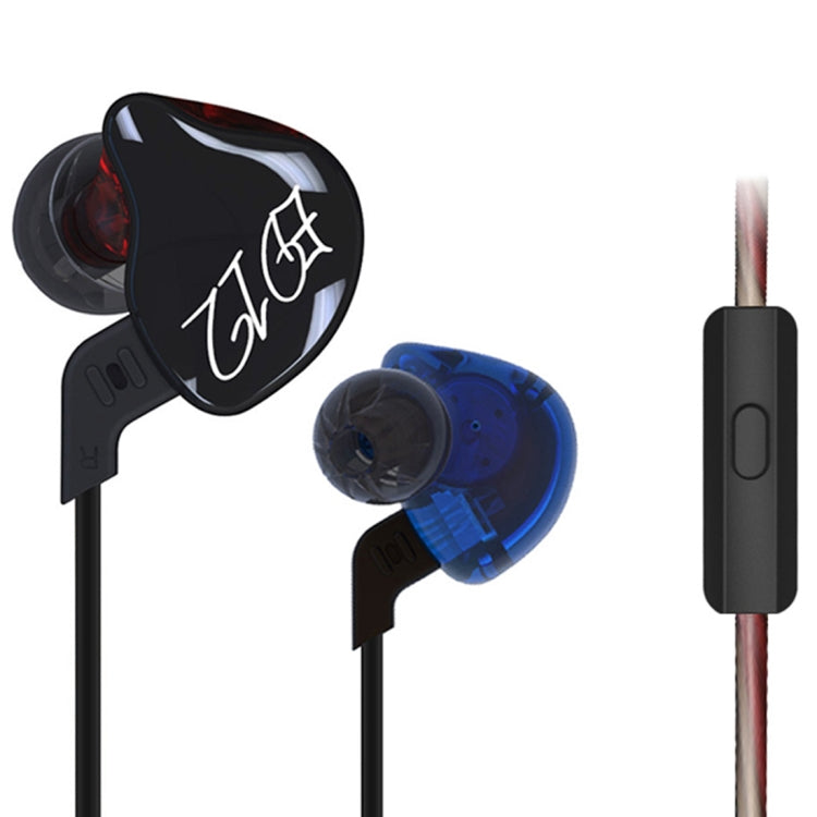 KZ ED12 Auricular con control de cable estilo intrauditivo con diseño deportivo y conector Jack de 3,5 mm, longitud del cable: 1,2 m, ED12