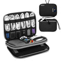 Cargador de auriculares multifuncional Bolsa de almacenamiento de cable de datos Paquete de energía portátil, tamaño: M, 25 x 18 x 5 cm, 25 x 18 x 5cm (Black), 25 x 18 x 5cm (Grey)