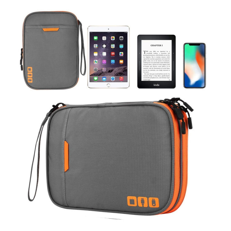 Cargador de auriculares multifuncional Bolsa de almacenamiento de cable de datos Paquete de energía portátil, tamaño: M, 25 x 18 x 5 cm, 25 x 18 x 5cm (Black), 25 x 18 x 5cm (Grey)