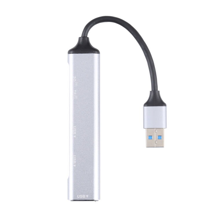 5 en 1 USB 3.0 a ranura para tarjeta SD / TF + 3 puertos USB 3.0 Estación de acoplamiento multifuncional HUB, USB 3.0