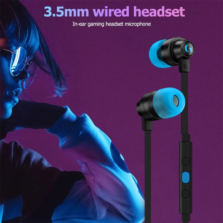 Auriculares intrauditivos con cable y micrófono para juegos Logitech G333, versión estándar