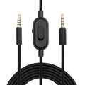 ZS0159 para Logitech G433 / G233 / G Pro / G Pro X Cable de audio para auriculares para juegos macho a macho de 3,5 mm con control por cable, longitud del cable: 2 m