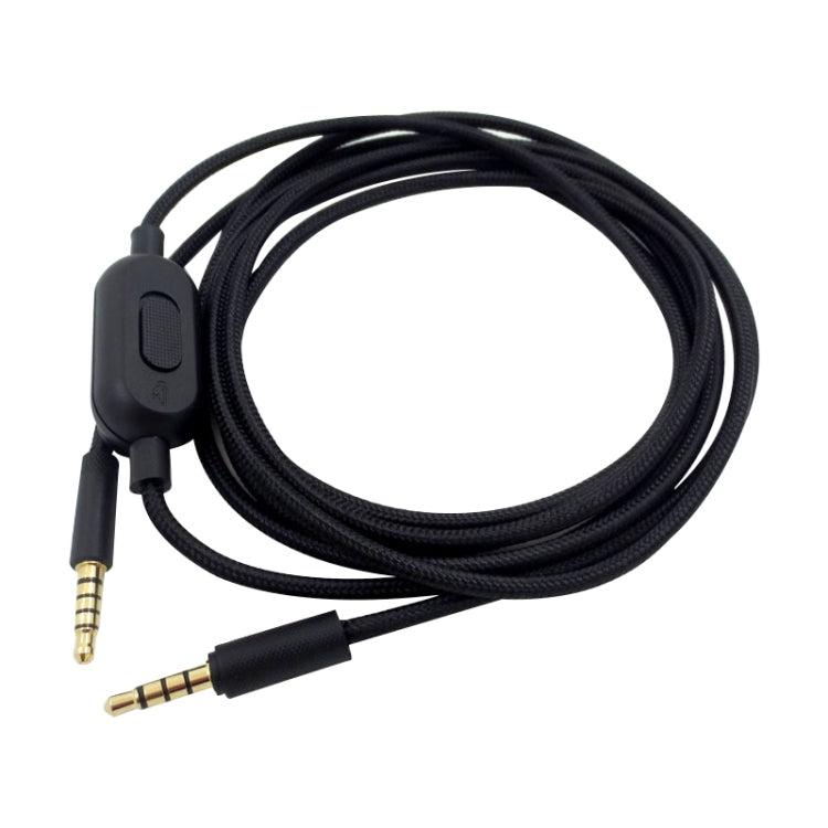 ZS0159 para Logitech G433 / G233 / G Pro / G Pro X Cable de audio para auriculares para juegos macho a macho de 3,5 mm con control por cable, longitud del cable: 2 m