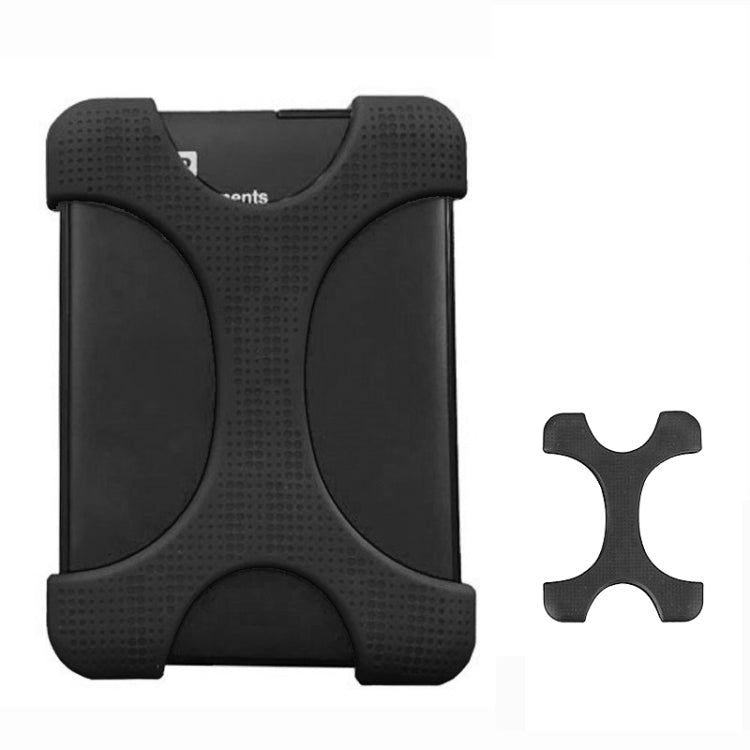 Funda de silicona para disco duro tipo X de 2,5 pulgadas para WD / SEAGATE / Toshiba, sin orificio