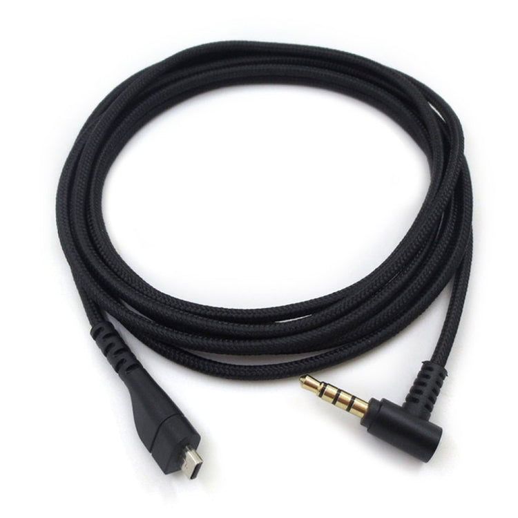 ZS0135 para cable de audio para auriculares SteelSeries Arctis 3/5/7, longitud del cable: 2 m, Audio Cable Black, Audio Cable Silver