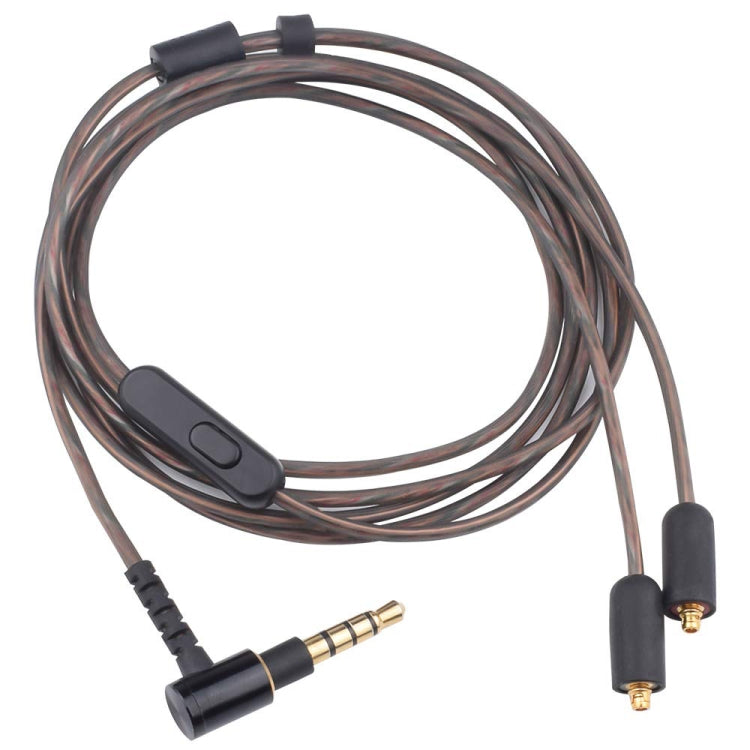 ZS0114 para Sony XBA-N3AP / XBA-N1AP Cable de audio para auriculares con control de cable macho a MMCX de 3,5 mm, longitud del cable: 1,2 m