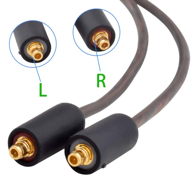 ZS0114 para Sony XBA-N3AP / XBA-N1AP Cable de audio para auriculares con control de cable macho a MMCX de 3,5 mm, longitud del cable: 1,2 m