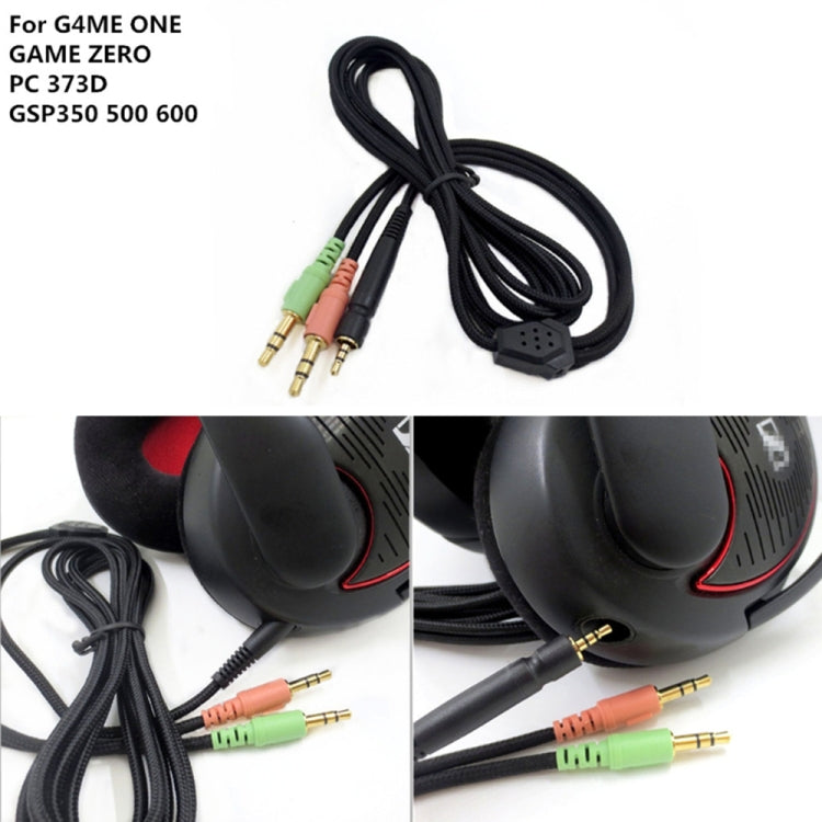 ZS0076 Cable de auriculares para juegos versión PC para Sennheiser PC 373D GSP 350 GSP 500 GSP 600 G4ME ONE GAME ZERO, PC Version