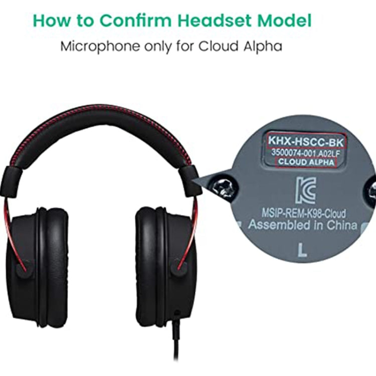 ZS0201 Micrófono de repuesto para auriculares de computadora para HyperX Cloud Alpha S