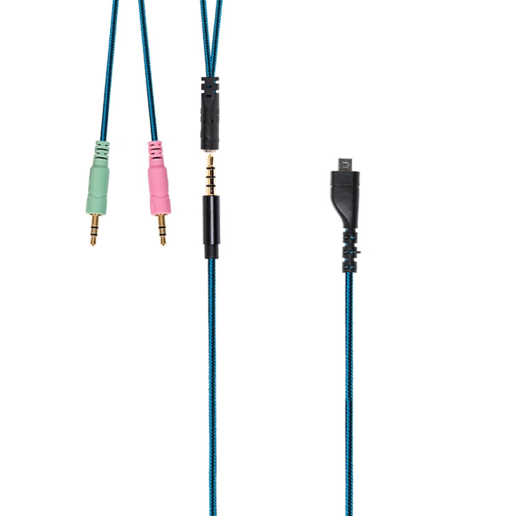 ZS0158 Enchufe recto + Cable adaptador Cable de audio para auriculares para juegos para SteelSeries Arctis 3/5/7, Straight Plug + Adapter Cable