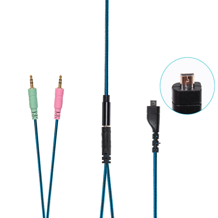 ZS0158 Enchufe recto + Cable adaptador Cable de audio para auriculares para juegos para SteelSeries Arctis 3/5/7, Straight Plug + Adapter Cable