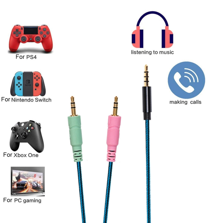 ZS0158 Enchufe recto + Cable adaptador Cable de audio para auriculares para juegos para SteelSeries Arctis 3/5/7, Straight Plug + Adapter Cable
