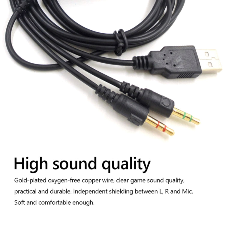 Cable de audio para auriculares de 3 clavijas ZS0224 para SteelSeries Arctis 3/5/7/Pro, ZS0224