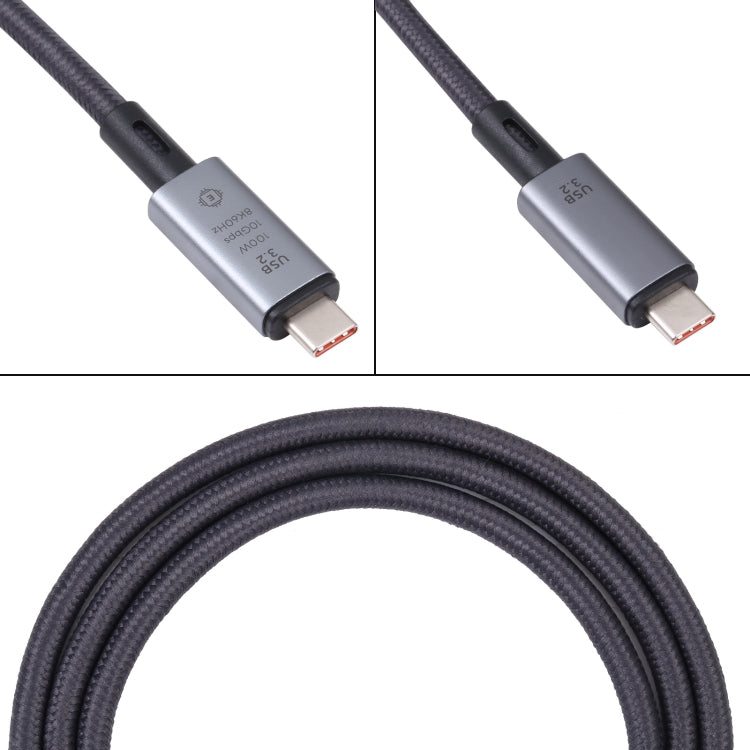 Cable de vídeo USB-C/Type-C de 10 Gbps 8K a USB-C/Type-C compatible con USB 3.2, longitud: 1 m, 10Gbps Type-C to Type-C