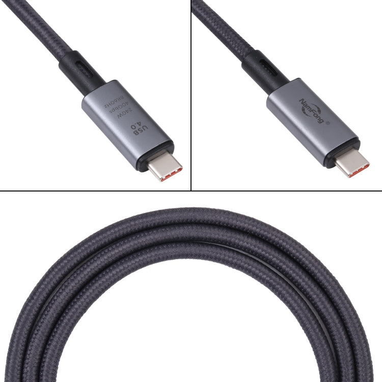 Cable de vídeo USB-C/Type-C de 40 Gbps 8K a USB-C/Type-C compatible con USB 4, longitud: 1 m, 40Gbps Type-C to Type-C