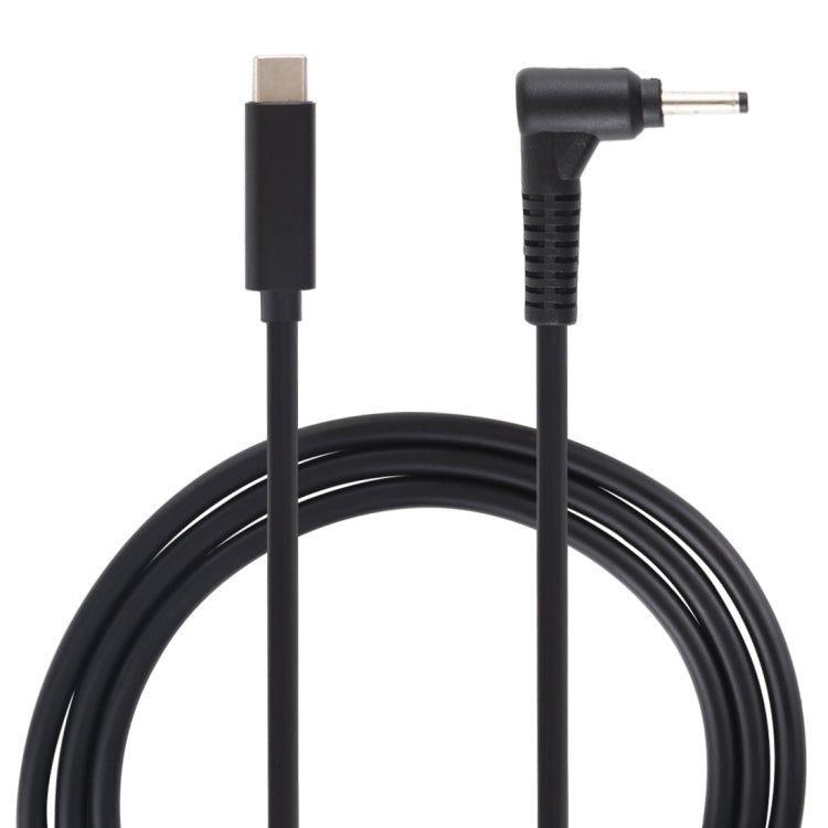 Cable de carga de alimentación para computadora portátil USB-C / Type-C a 3,0 x 1,0 mm, longitud del cable: aproximadamente 1,5 m, Type-C to 3.0 x 1.1mm