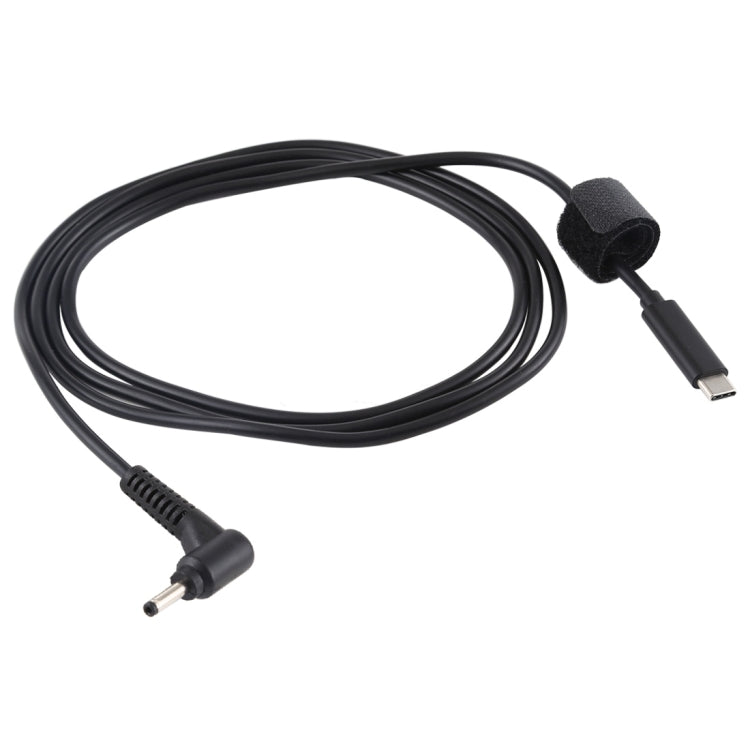 Cable de carga de alimentación para computadora portátil USB-C / Type-C a 3,0 x 1,0 mm, longitud del cable: aproximadamente 1,5 m, Type-C to 3.0 x 1.1mm