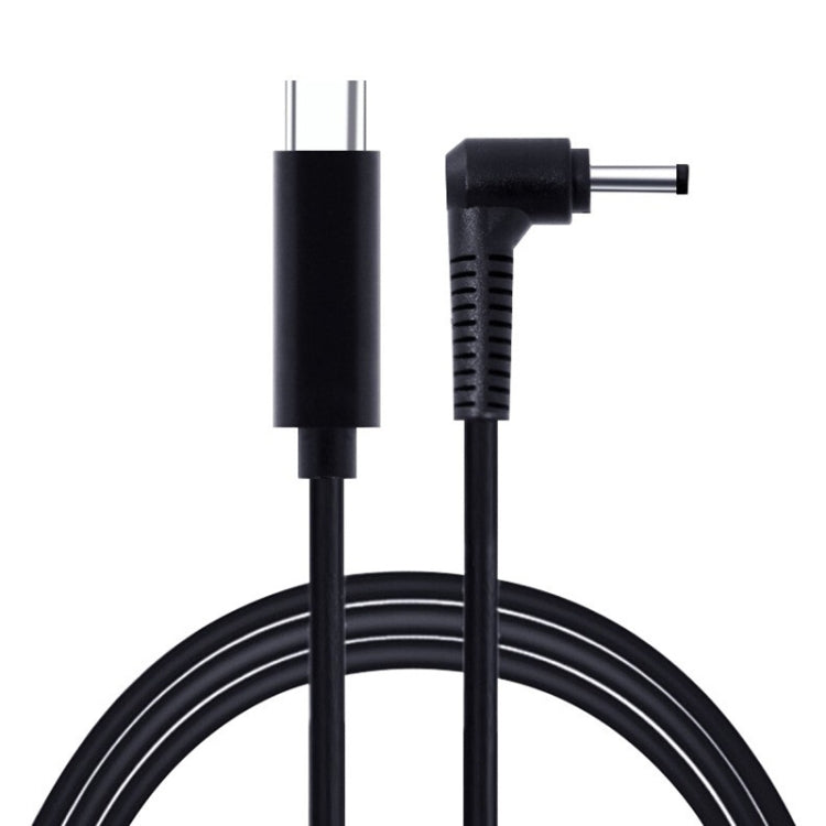 Cable de carga de alimentación para computadora portátil USB-C / Type-C a 4,0 x 1,7 mm, longitud del cable: aproximadamente 1,5 m, Type-C to 4.0 x 1.7mm Bullet Head