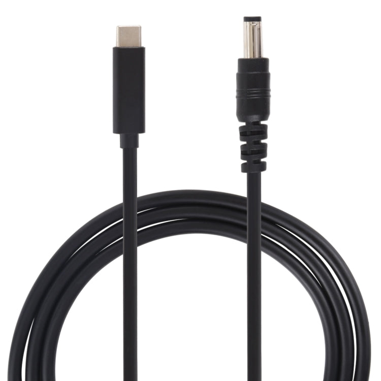 Cable de carga de alimentación para computadora portátil USB-C / Type-C a 5,5 x 2,1 mm, longitud del cable: aproximadamente 1,5 m, Type-C to 5.5 x 2.1mm