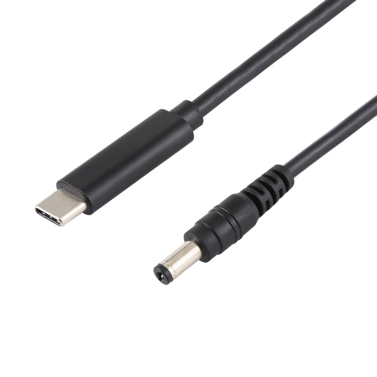 Cable de carga de alimentación para computadora portátil USB-C / Type-C a 5,5 x 2,1 mm, longitud del cable: aproximadamente 1,5 m, Type-C to 5.5 x 2.1mm