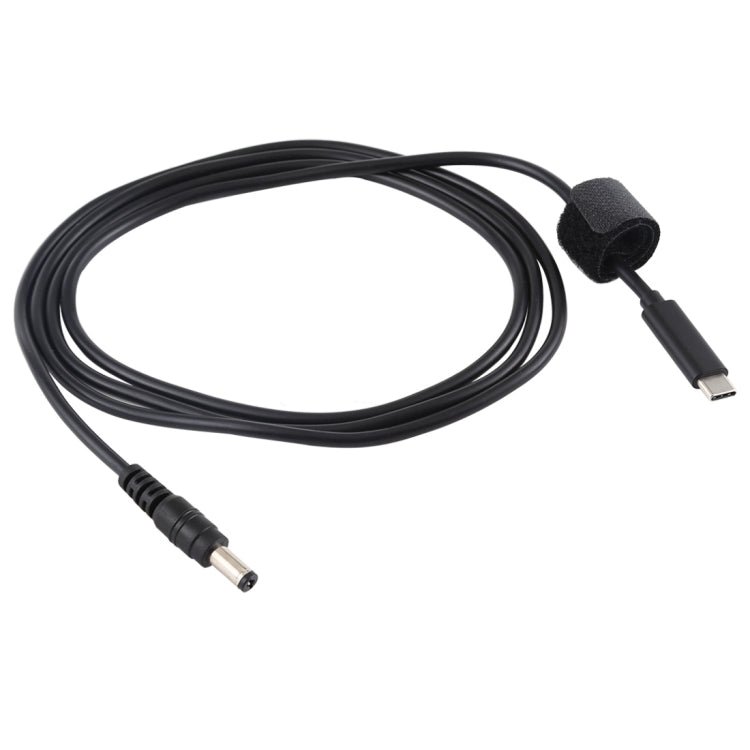 Cable de carga de alimentación para computadora portátil USB-C / Type-C a 5,5 x 2,1 mm, longitud del cable: aproximadamente 1,5 m, Type-C to 5.5 x 2.1mm