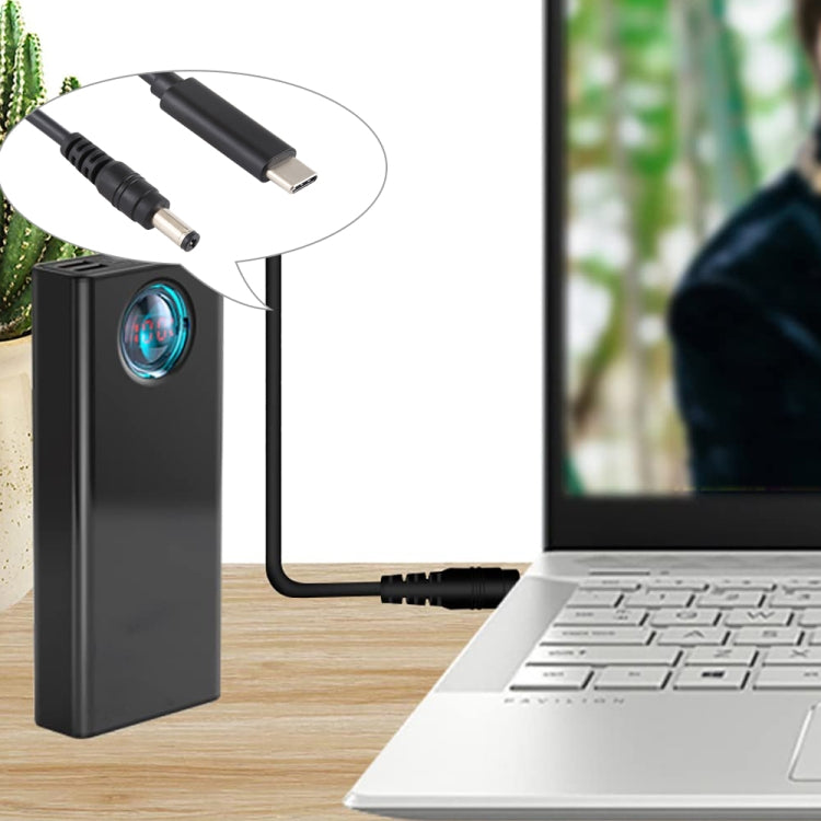 Cable de carga de alimentación para computadora portátil USB-C / Type-C a 5,5 x 2,1 mm, longitud del cable: aproximadamente 1,5 m, Type-C to 5.5 x 2.1mm
