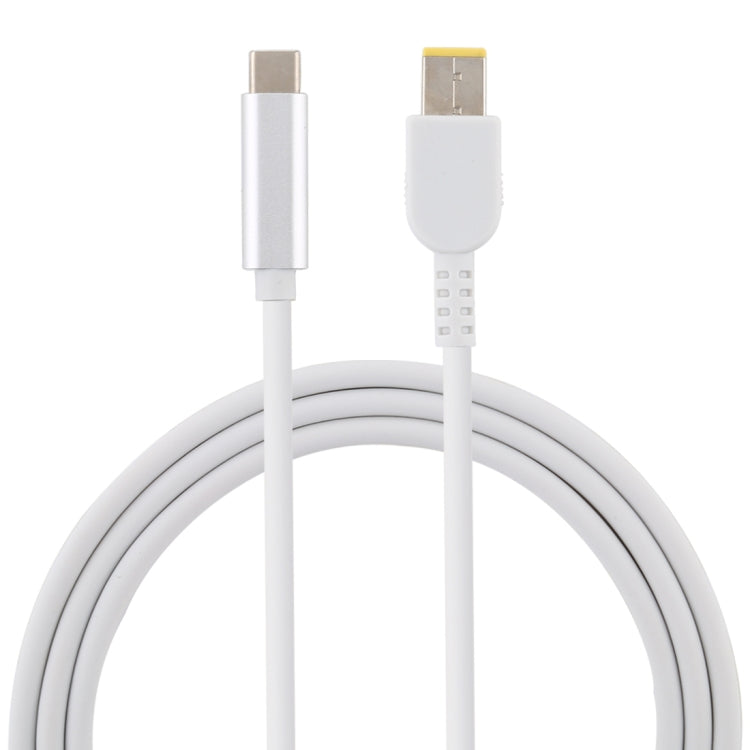 Cable de carga de alimentación para computadora portátil USB-C / Type-C a Big Square macho para Lenovo, longitud del cable: aproximadamente 1,5 m, Type-C to Big Square