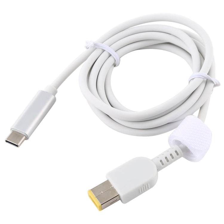 Cable de carga de alimentación para computadora portátil USB-C / Type-C a Big Square macho para Lenovo, longitud del cable: aproximadamente 1,5 m, Type-C to Big Square