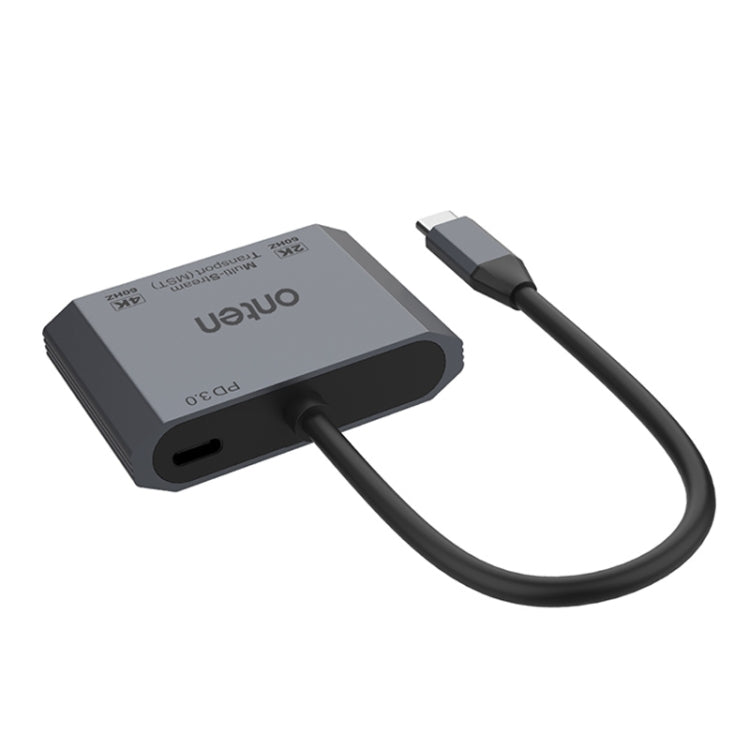 Onten M205 3 en 1 Tipo-C a HDMI+VGA+PD Convertidor de vídeo de carga rápida, M205