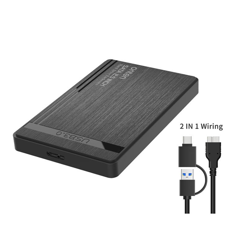 Estuche para disco duro externo Onten UHD1 de 12,5 pulgadas con cable 2 en 1