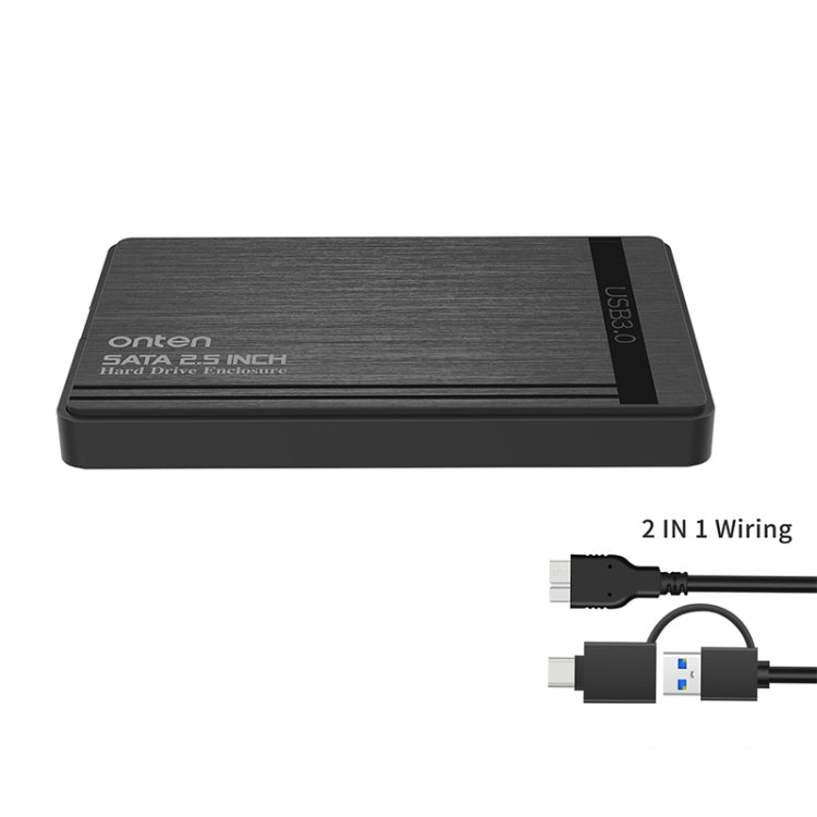 Estuche para disco duro externo Onten UHD1 de 12,5 pulgadas con cable 2 en 1