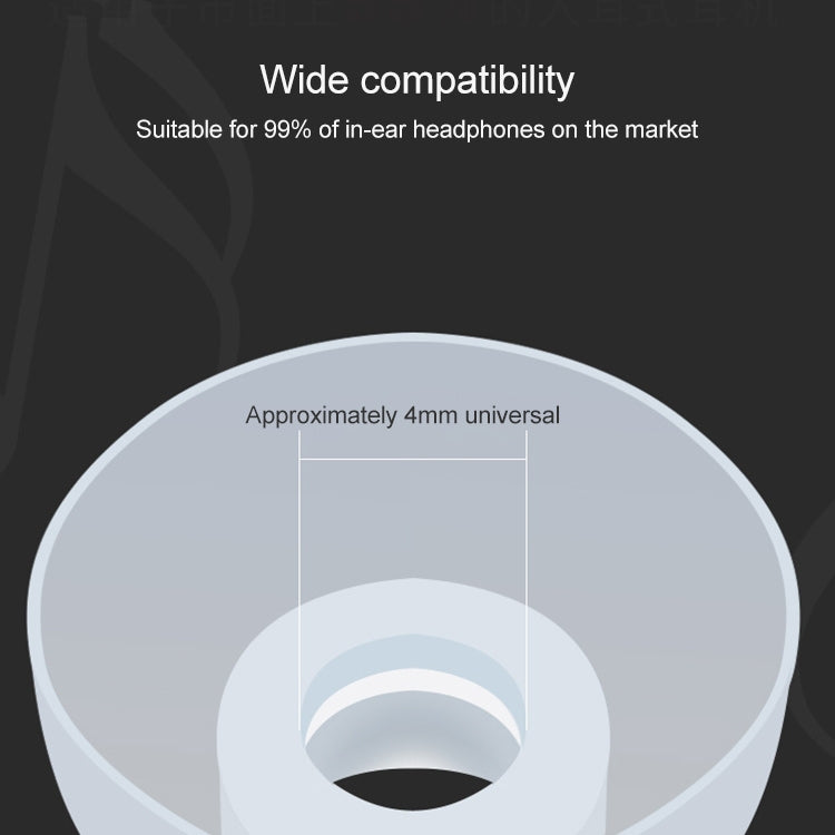 Auriculares de silicona con rosca KZ de 6 piezas para todos los auriculares internos