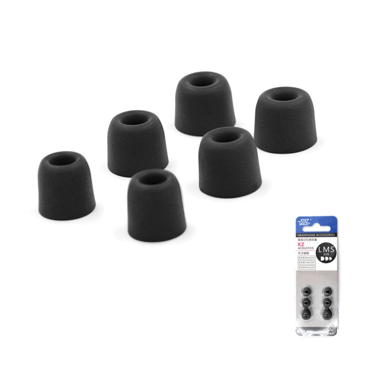Kit de auriculares de espuma viscoelástica con cancelación de ruido y aislamiento acústico KZ de 6 piezas para todos los auriculares internos, tamaño: L, M y S