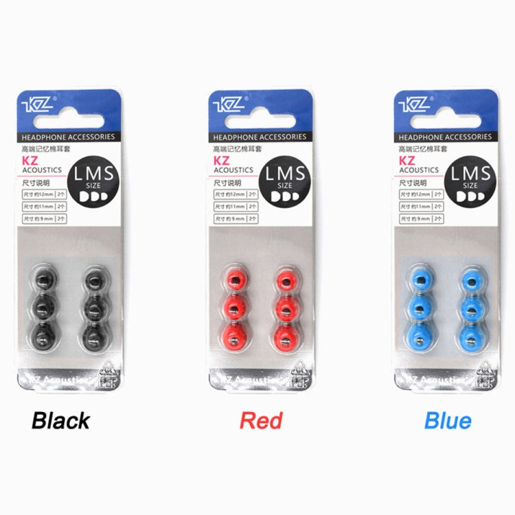 Kit de auriculares de espuma viscoelástica con cancelación de ruido y aislamiento acústico KZ de 6 piezas para todos los auriculares internos, tamaño: L, M y S