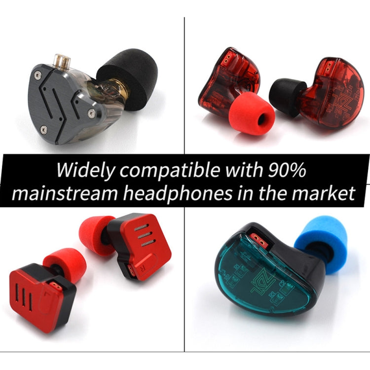 Kit de auriculares de espuma viscoelástica con cancelación de ruido y aislamiento acústico KZ de 6 piezas para todos los auriculares internos, tamaño: L, M y S