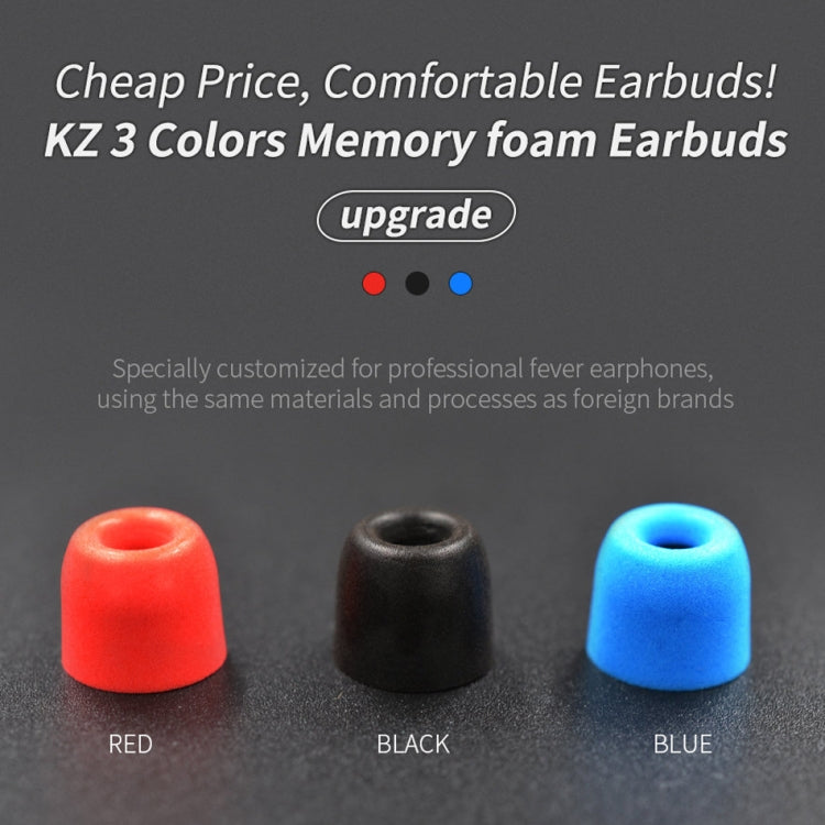 Kit de auriculares de espuma viscoelástica con cancelación de ruido y aislamiento acústico KZ de 6 piezas para todos los auriculares internos, tamaño: L, M y S